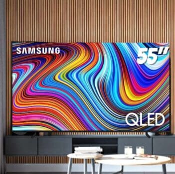 Samsung Smart TV QLED 55" 4K UHD Q60C - Alexa built in, Modo Game, Tela sem limites