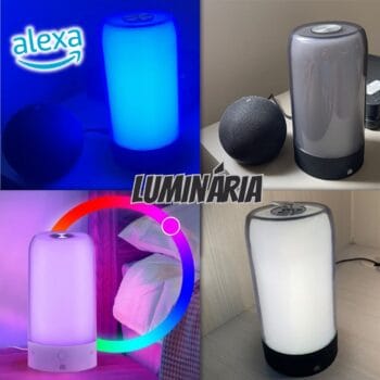 Smart Luminária de Mesa Wi-Fi Positivo Casa Inteligente, RGB, Branca, LED, 5W, Bivolt - Compatível com Alexa
