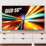 Smart TV QLED 55" 4K Philco PTV55M82AGCIBBL Android TV, Dolby Vision, Dolby Audio, Processador Quad-core, Comando de Voz