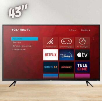 Smart TV TCL ROKU 43 Polegadas LED FULL HD - RS520
