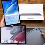 Tablet Samsung Galaxy A7 Lite, 64GB, 3GB RAM, Tela Imersiva 8.7", WiFi, Câmera Traseira 8MP, Câmera frontal de 2MP, Android 11, Cinza