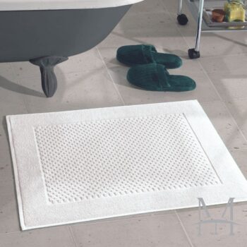 Toalha de Piso Tapete Dohler Felpudo Prime Branco 50 x 70 cm