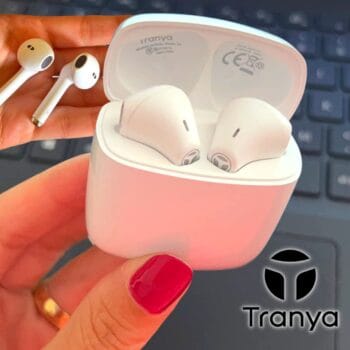 Tranya F4 Fone de Ouvido Bluetooth Sem Fio, Bluetooth 5.3 -Branco