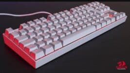 Teclado Mecânico Gamer Redragon Kumara Lunar Single Color LED Switch K552W-2, Branco