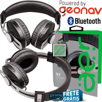 AER by Geonav Fone de Ouvido sem fio, AERURBAN, Bluetooth, Over Ear, autonomia 14 horas, AER04BK, Preto