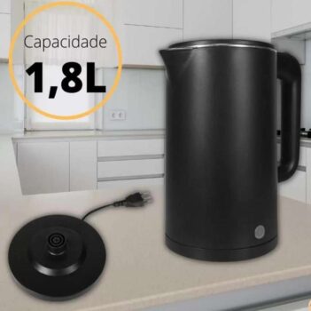 Agratto Chaleira Eletrica ACEP 01l-01 preta 110V, Modelo: 13979