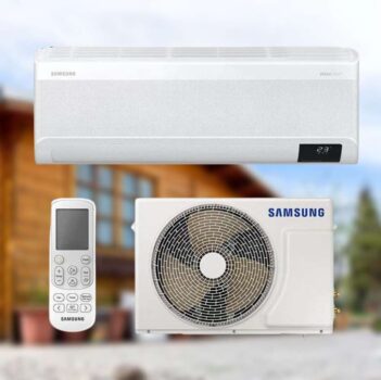 Ar-condicionado Split Inverter 12000 Btus Samsung Windfree Connect High Wall Só Frio Ar12bvfaawknaz 220v