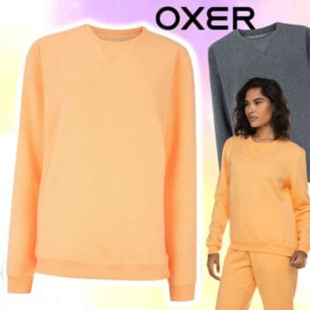 Blusa de Moletom Feminina Oxer Gola Redonda