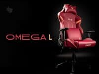 Cadeira Gamer Pichau Omega L, Vermelho e Dourado, PG-OMGL-GDR01