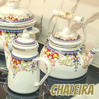 Chaleira Esmaltada 2.5 Litros Charm S/Apito C/Indução
