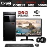 Computador Completo Intel Core i3 6GB HD 500GB Wifi Monitor 19.5" LED HDMI CorPC