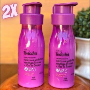 Conjunto Creme Desodorante Nutritivo para o Corpo Tododia Ameixa e Flor de Baunilha