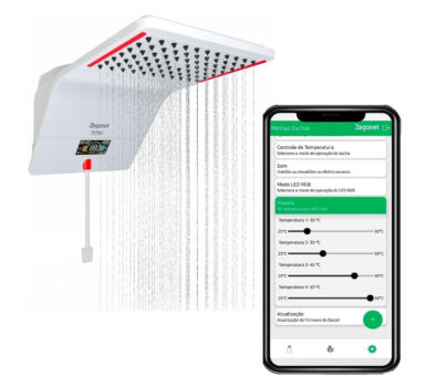 Ducha Smart Eletrônica Zagonel Ducali Premium Digital 7500W 220V Branco