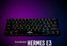 GAMDIAS, Teclado Mecânico Gamer Hermes E3 RGB (Switch Blue) - Preto