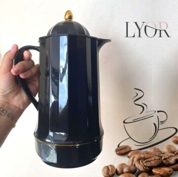 Garrafa Térmica de Plástico Genova Preto 1L - Lyor