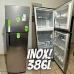 Geladeira Consul Frost Free Duplex 386 Litros Com Altura Flex Cor Inox Crm44ak