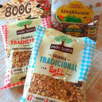Granola Tradicional Zero Açúcar Mãe Terra Pacote 800g