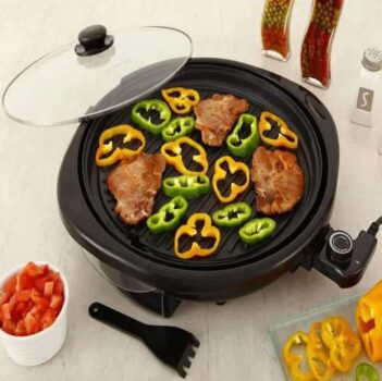 Grill Redondo Smart Grill 30cm, Mondial, Preto, 1200W, 220V - G-04