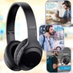 Headphone Bluetooth BASS 300 i2GO com Microfone Integrado, Controle Multimídia, Até 10h de bateria, Entrada Cartão Micro-SD, Entrada cabo auxiliar P2 (Incluso), Dobrável, Conexão Multiponto