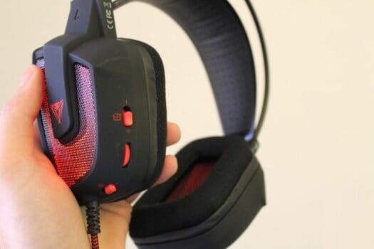 Headset Gamer Patriot Viper V360, Conexão USB, LED Vermelho, 7.1 Virtual Surround, Driver 40mm, Preto - PV3607UMLK