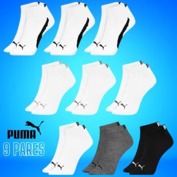 Kit 09 Pares Meia Puma Sapatilha Masculino Adulto