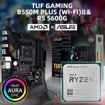 Kit AMD Ryzen 5 5600G + Asus B550M TUF PLUS WiFi