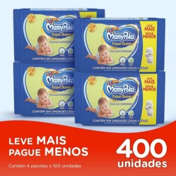 Lenço Umedecido MamyPoko, 400 unidades