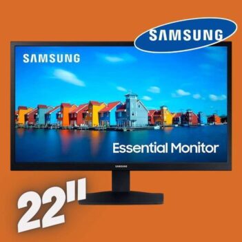 MONITOR SAMSUNG 22" FHD HDMI VGA 60HZ PRETO - LS22A33ANHLXZD – SAMSUNG