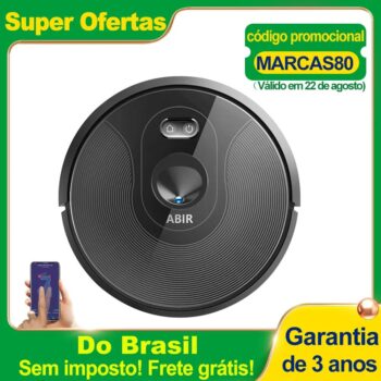 Robô Aspirador de pó ABIR X6 - Estoque no Brasil