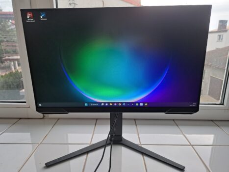 SAMSUNG Monitor Gamer Odyssey 27", FHD, 165Hz, 1ms, com ajuste de altura, HDMI, DP, Freesync, Preto, Série G32