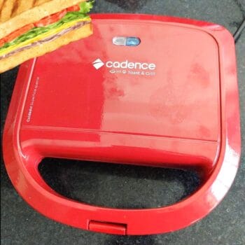 Sanduicheira Minigrill Cadence Colors Vermelha 127V - SAN261, Modelo:SAN261-127V