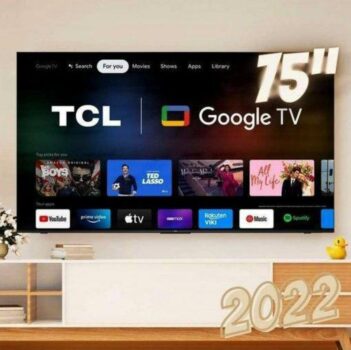 Smart TV LED 75" 4K TCL 75P735 Google TV, HDR, Dolby Vision Atmos, ALLM, WiFi Dual Band, Bluetooth Integrado, Comando de Voz à Distância