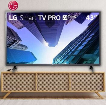 Smart Tv Led Pro 43`` - Full Hd Lg 43Lm631C0Sb.Bwz 3 Hdmi 2 Usb Wi-Fi Conversor Digital