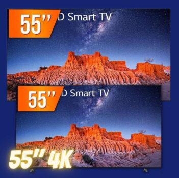 Smart TV LG 55p LED, Ultra HD 4K, 3 HDMI, 2 USB, Wi-Fi, Bluetooth, Thinq Ai - 55UQ801C0SB.BWZ