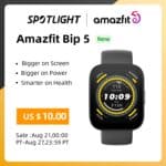 Smartwatch Amazfit Bip 5 Cupom