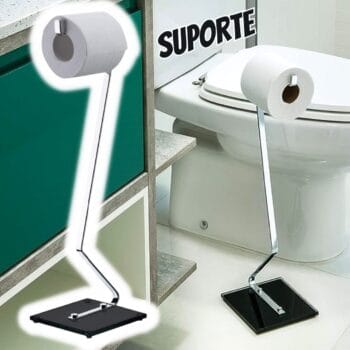 Suporte Para 8 Copos, Future, Cromado Vidro Preto