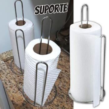 Suporte Rolo De Papel, 12cm, Cromado, Arthi