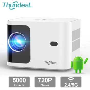 ThundeaL Mini Projetor Full HD TD91, Suporte 4K 5.000 Lumens