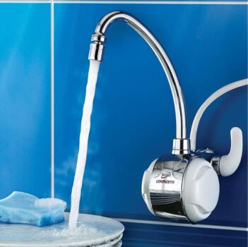 Torneira Elétrica Versátil Parece Branco com Cromado 127V 4500W Lorenzetti