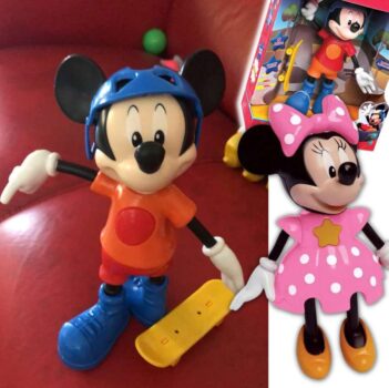 Boneca/o com Mecanismo Mickey Radical ou Minnie Conta Historias 25 Cm, Elka, Multicor