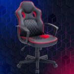 Cadeira Metal Gamer Vermelha Carrefour