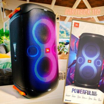 Caixa De Som Portátil Bluetooth Partybox 110 Jbl Bivolt Cor Preto 110V/220V