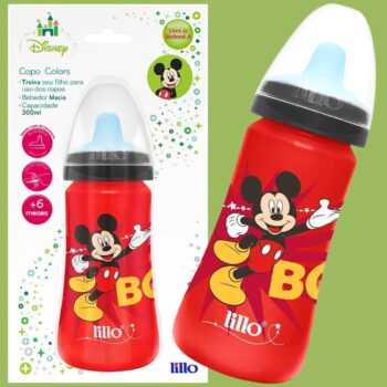 Copo Colors Bico De Silicone Disney Mickey Vermelho - Lillo