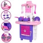 Cozinha Infantil Fogão Brinquedo Completa Pia Sai Água Interativa Grande - Pais&Filhos
