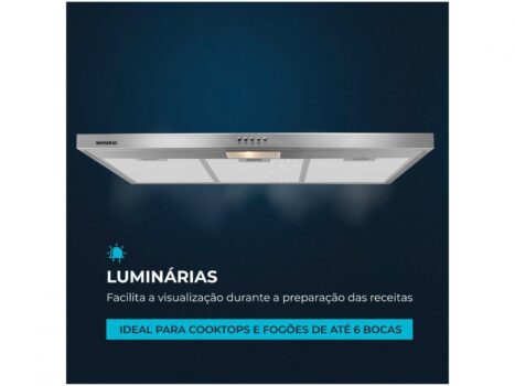 Depurador de Ar Mondial, Inox, 90cm, 110V, 165W - DP90-01