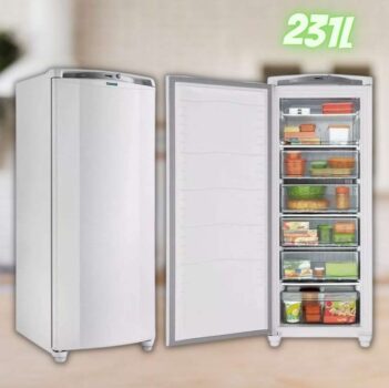 Freezer Vertical 1 Porta 231 Litros Cvu26fb Branco Consul 220V