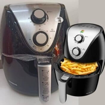 Fritadeira Elétrica Sem Óleo Air Fryer Mondial AF-30 Family Inox IV 3,5l – Preta