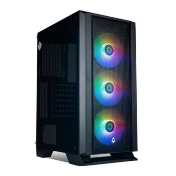 Gabinete Gamer Mancer Narok Rgb Mid-tower Com 3 Ventoinhas