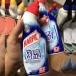 Harpic Cloro Forte - Desinfetante Sanitário Líquido Desodorizador, 200ml, Azul