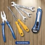 Kit de Ferramentas Tramontina com Alicate Estilete/Chaves de Fenda/Chaves Fixas, 7 Peças - 43409103